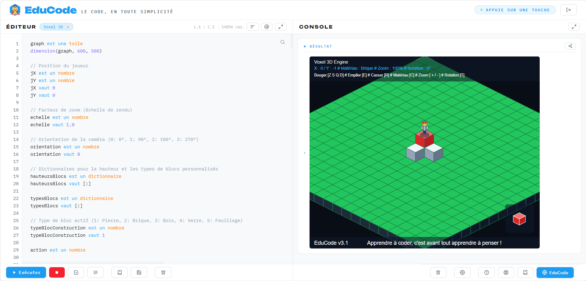 Construire un moteur 3D… en salle de classe : quand l’apprentissage du code devient une aventure créative